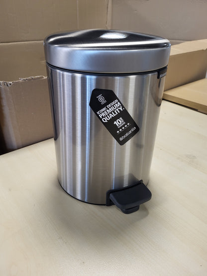 255516 - BRABANTIA NewIcon - Kosh plehrash me pedale 5 litra, ngjyrë çeliku mat