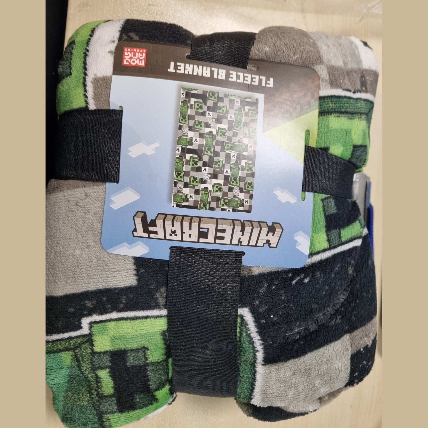 214438 - CHARACTER WORLD Batanije Zyrtare prej Leshi për Botën e Personazheve Minecraft | Batanije e Kthyeshme 2 Anëshe me Dizajn Scribble, Super e Butë, e Ngrohtë