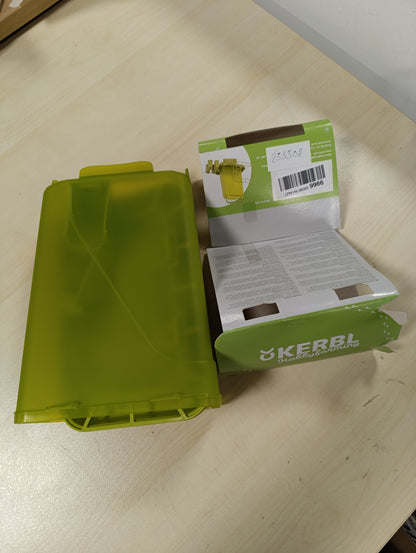 253308 - KERBL Ushqyes Automatik Hobbyfarming, 3.5L, me Mbështetëse, Kapak i Lëvizshëm, I Rezistueshëm ndaj Motit, Enë Transparente, Jeshile