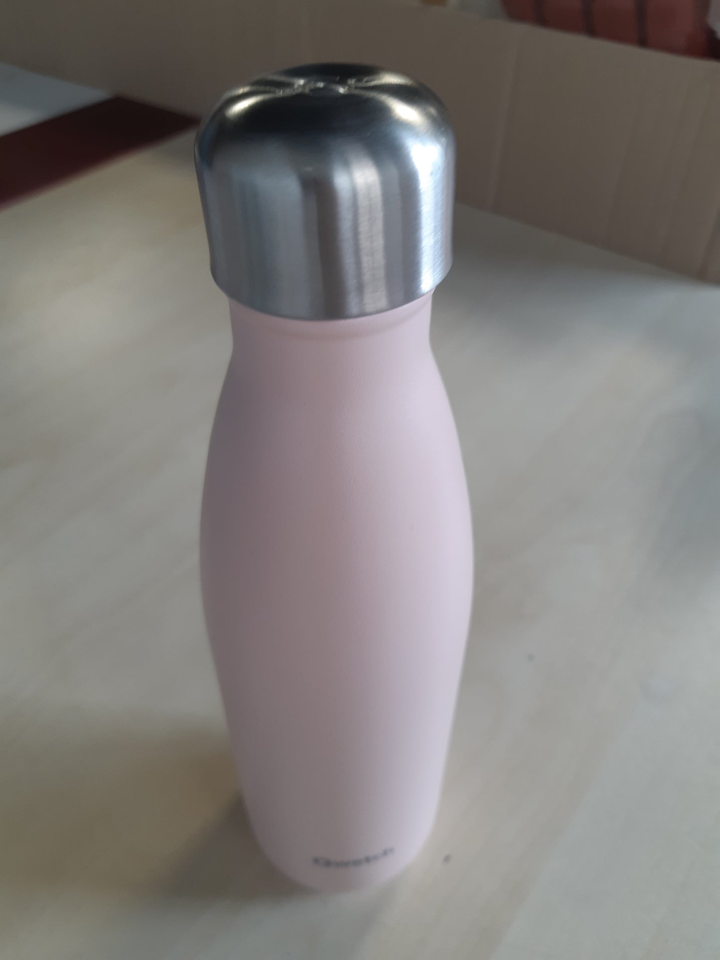 162802 - QWETCH - Shishe Termike e Izoluar prej Çeliku Inox, Pa BPA, Kapaciteti 500ML, Mban të Ngrohtë për 12orë/A të Ftohtë për 24orë, Nga Franca - Rozë Pastel.