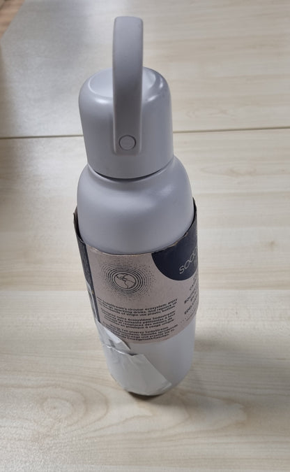 240569 - SODASTREAM Fizz & Go Cool Shishe uji me gaz 0.9L çelik inox, mure të dyfishta, mban pijet të ngrohta ose të ftohta deri në 12 orë, e pajtueshme me karbonizuesit e ujit