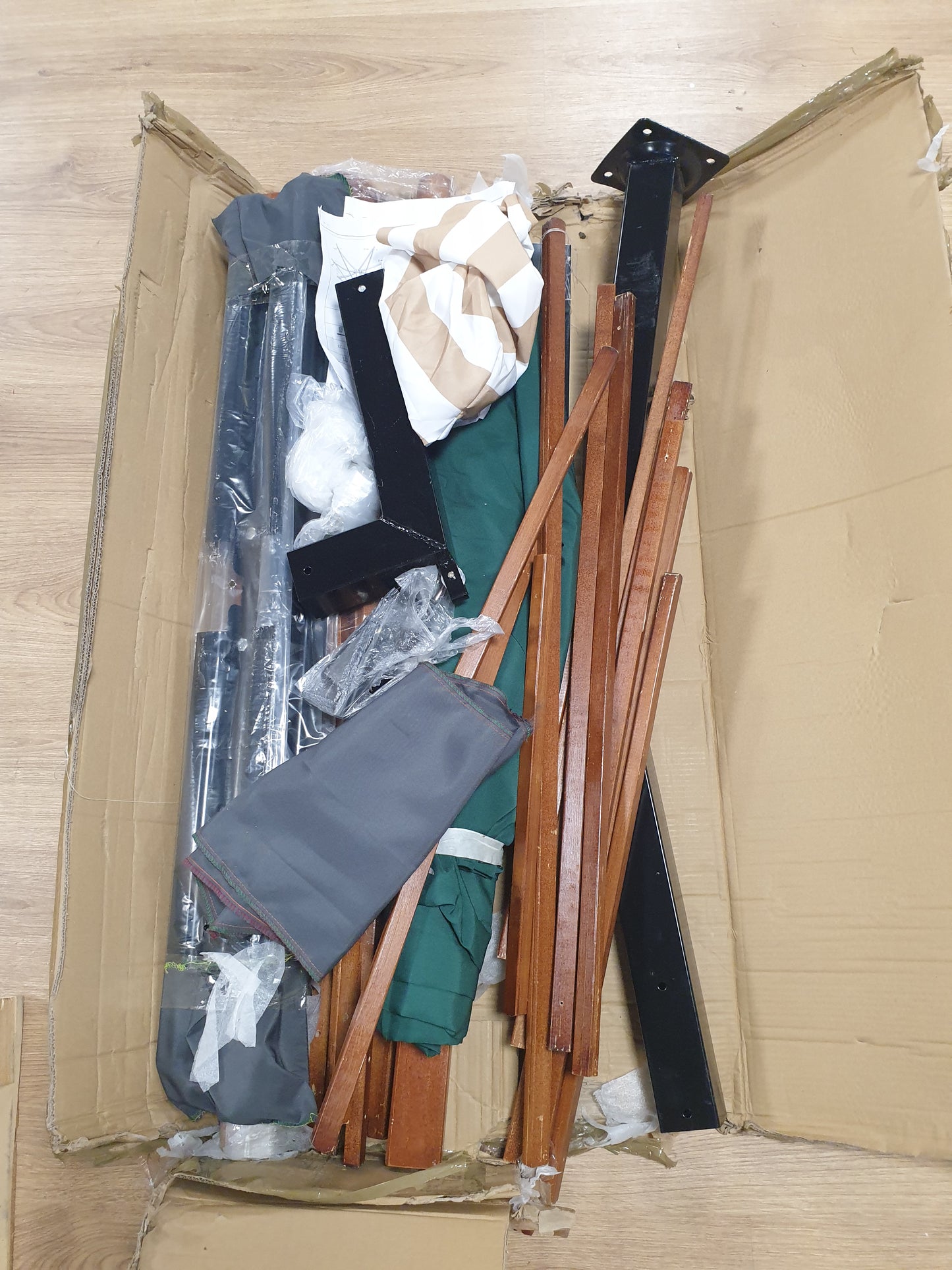 244456 - Çadër dielli për kopsht vidaXL me krah,  Antracit, Pëlhurë poliesteri, E madhe
