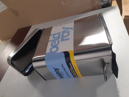 223942 - BELDRAY Kosh plehrash drejtkëndor me pedale për banjo LA041173SS, çelik inox, kapacitet 5L, përmasat: 29 x 14 x 30cm, pjesë e brendshme e lëvizshme, mbyllje e butë, pa BPA