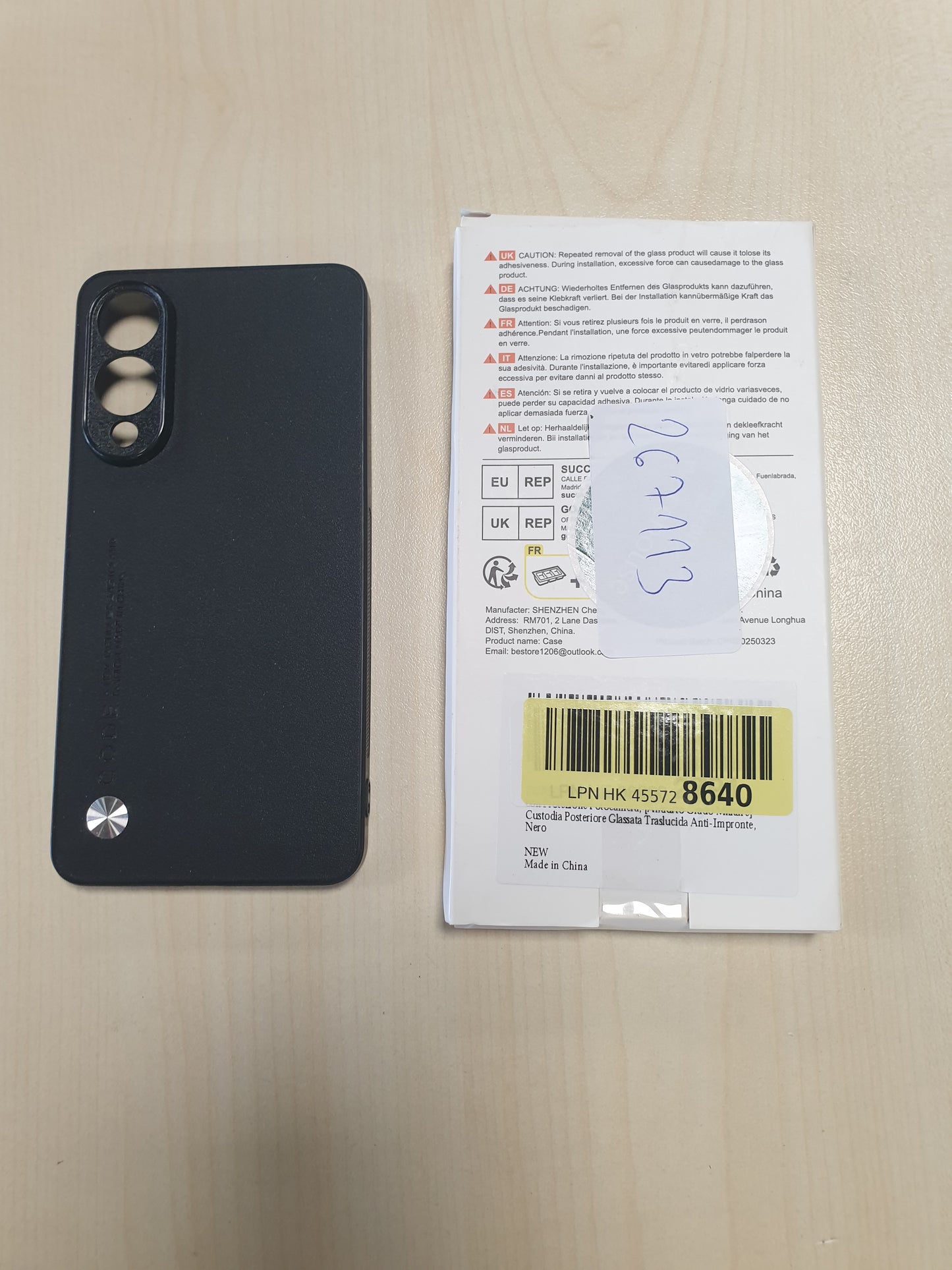 267113 - COPIKE Mbrojtëse mat për Samsung Galaxy S25 Edge, e hollë dhe transparente, e zezë