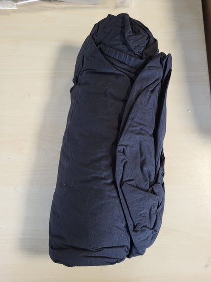 221994 - OKER Dielli, Çarçaf i fiksuar në pambuk TPR me 57 fije, 2x80x200 cm, i Zi i Thjeshtë