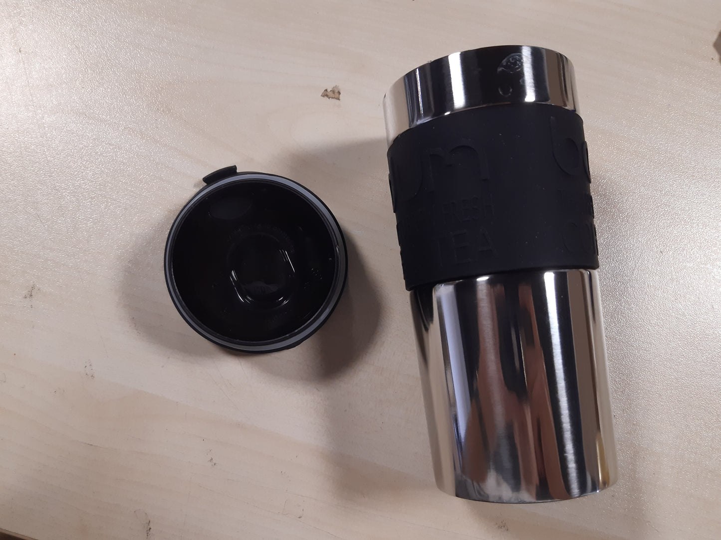 224515 - BODUM Filxhan Udhëtimi Termos Çelik Inoks, Me Dy Mure, I Sigurt për Lavatriçe, 0.35 Litra, I Zi, 1 Copë