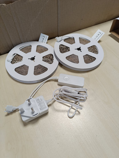 217215 - WIZ Shirit ndriçues LED Smart RGB, 30 m i prerë sipas dëshirës, 16 milion ngjyra, skena dinamike, Wi-Fi, kontroll me zë/aplikacion, funksionon me Google Home, Alexa dhe HomeKit, drita LED për dhomën e gjumit, kuzhinën, dhomën e ndenjes