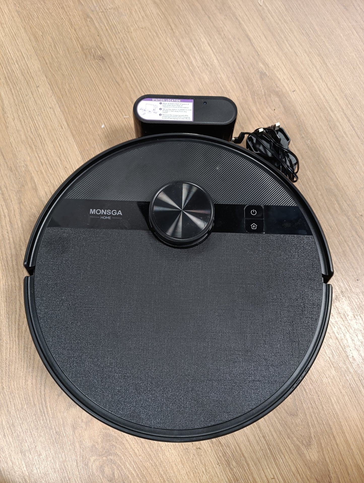 255065 - Fshesë me korrent robotike MONSGA MS1, 7000Pa, me mop, navigim lidar, kohë funksionimi 180 minuta, 5 harta të modifikueshme, kontroll me aplikacion/telekomandë/zë