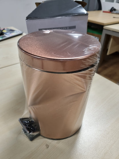 223171 - MSV Kosh për Kozmetikë me Pedale - 3 Litra - Kovë të Brendshme të Lëvizshme - Bakër, Plastikë, Kuivre