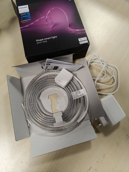 217144 - PHILIPS Hue Shirit LED 3m për Përdorim të Brendshëm, Funksionon me Alexa, Google Assistant dhe Apple HomeKit