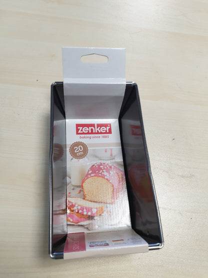 248232 - ZENKER Tavë Mini Kek 20 cm, Tavë Drejtkëndëshe për Kek, Brioche, Brumë, Çelik