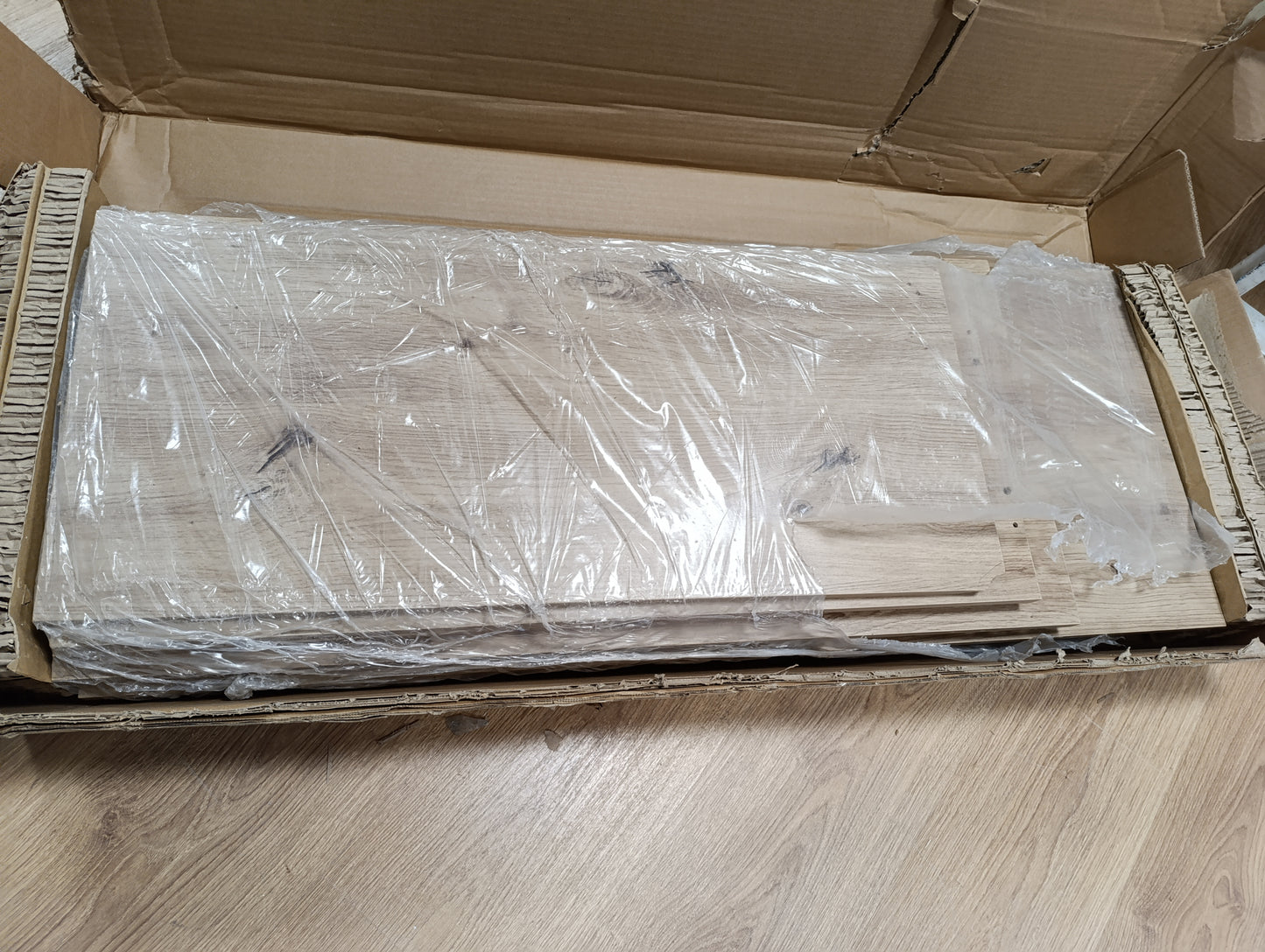 244866 - VIDAXL Tavolinë Pritjeje Artizanale Lisi 100x40x104 cm Dru i Inxhinierizuar