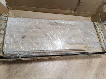 244866 - VIDAXL Tavolinë Pritjeje Artizanale Lisi 100x40x104 cm Dru i Inxhinierizuar
