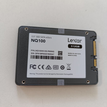 267757 - Lexar SSD 2.5 inç SATA III 512GB, shpejtësi leximi deri në 550 MB/s, për laptop dhe desktop