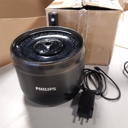 260477 - PHILIPS Shatërvan për Pije - Kapacitet 2.2L, Filtrim me shumë shtresa, Sensor lëvizjeje, Pompë e heshtur, Enë që nuk derdhet, Rezistent ndaj gërvishtjeve, Pastrim i lehtë, Bazë e qëndrueshme (PAW3210/02)