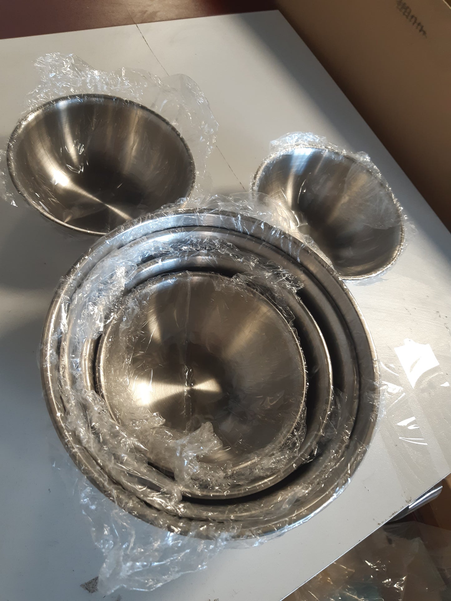 215221 - HEIYUET Set tasash metalikë me 6 pjesë, çelik inox në 4 madhësi: 800ml, 1200ml, 1800ml, 2200ml