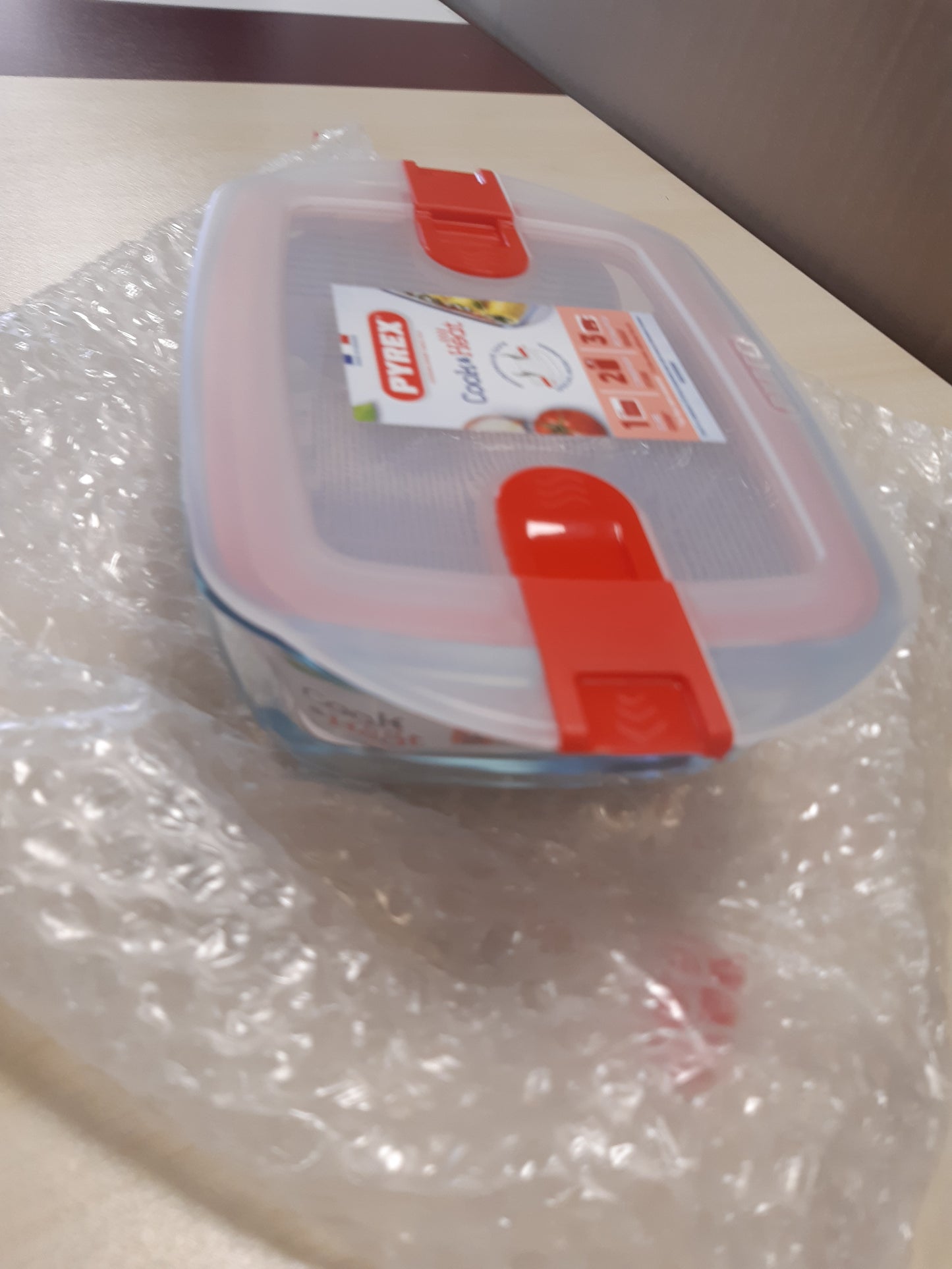 197853 - PYREX Enë Drejtkëndëshe Qelqi për Ruajtjen e Ushqimit Cook&Heat me Kapak, Madhësia 23x15x6cm, Kapaciteti 1.1L