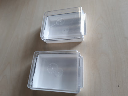 253172 - Westmark 2 enë për gjalpë frigoriferi, plastike, tradicionale, të bardha/transparente, 208822E3