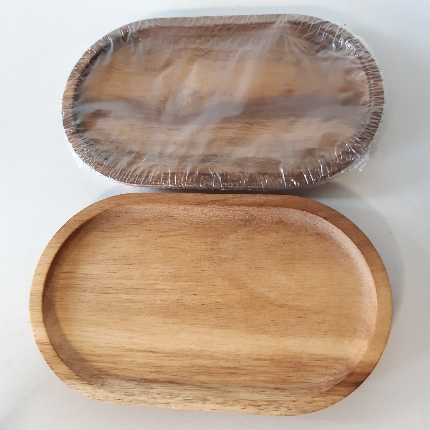 216244 - Set tabakash ovale prej druri me 2 pjesë, 11.8x20x1.5cm