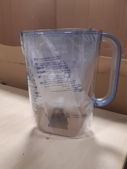 231521 - BRITA Essential Style Blue Enë filtri uji 2.4L me 6 filtra MAXTRA PRO, tregues i dritës inteligjente, zvogëlon papastërtitë dhe metale