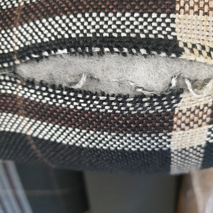 181561 - VIDAXL Kolltuk Divani me Jastëk, Pëlhurë e Zezë, Referenca: 240977