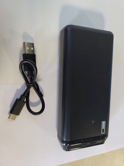 266527 - EMOS ALPHA 10S Powerbank 20,000mAh, 2 Dalje USB-A, 1 Hyrje Micro USB, për iPhone, iPad, Telefona Smartphone, Tableta - E Zezë