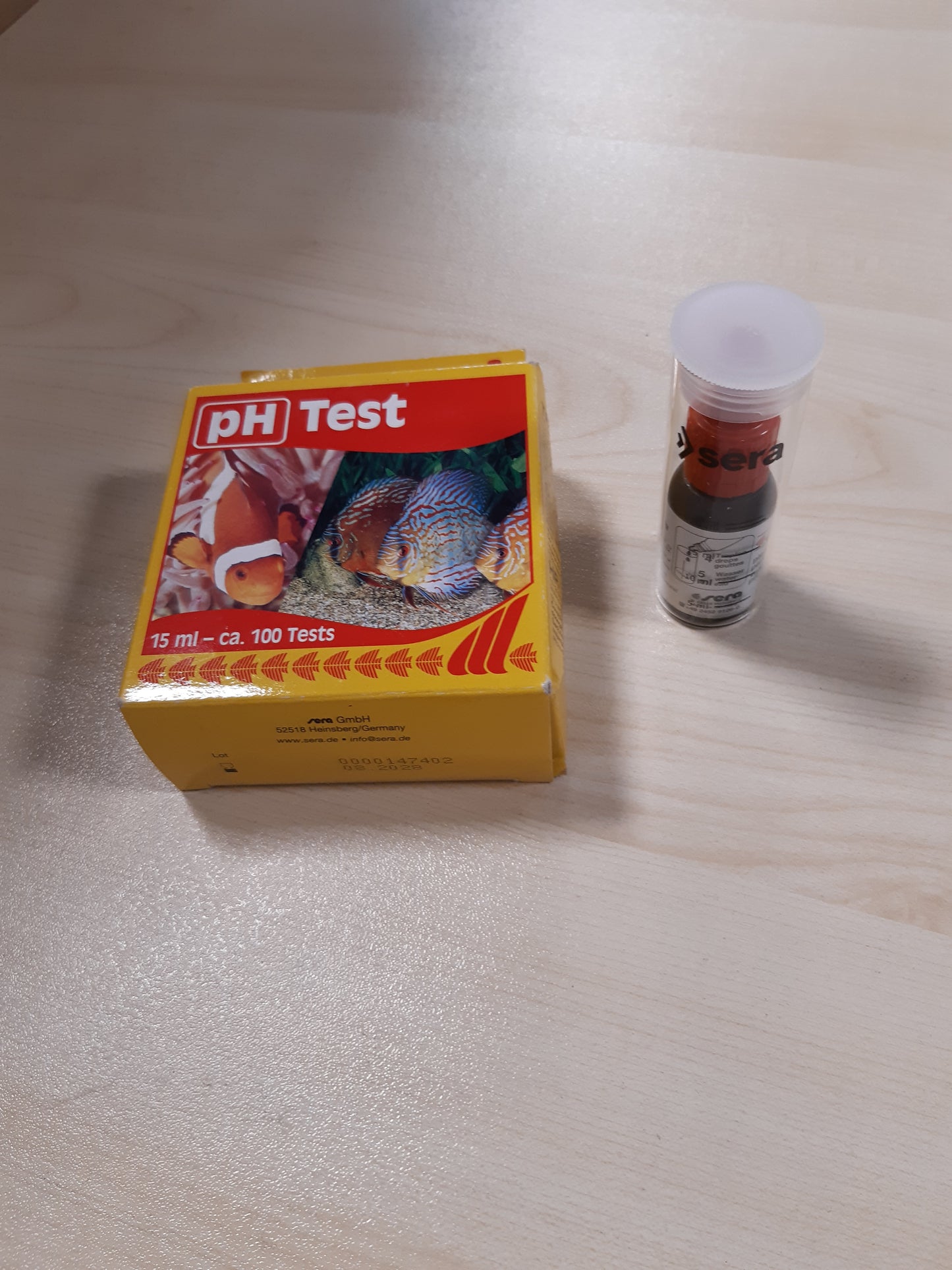 234719 - Testi sera pH, Testi i ujit të akuariumit, matje e saktë e pH-it për cilësi optimale të ujit, peshq, bimë dhe baktere të shëndetshme, set i plotë me aksesorë, përafërsisht 100 matje