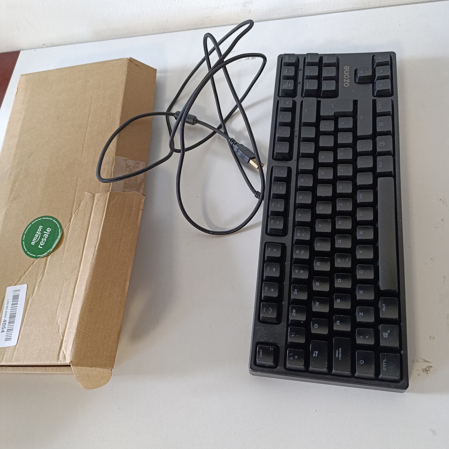 267773 - OZONE Gaming Battle Royale -OZBATTLERYLSP-, Mekanik TKL, Çelësa Red Cherry MX, LED RGB, G-Mode, i heshtur, Windows, iOS, Android dhe Linux, e zezë