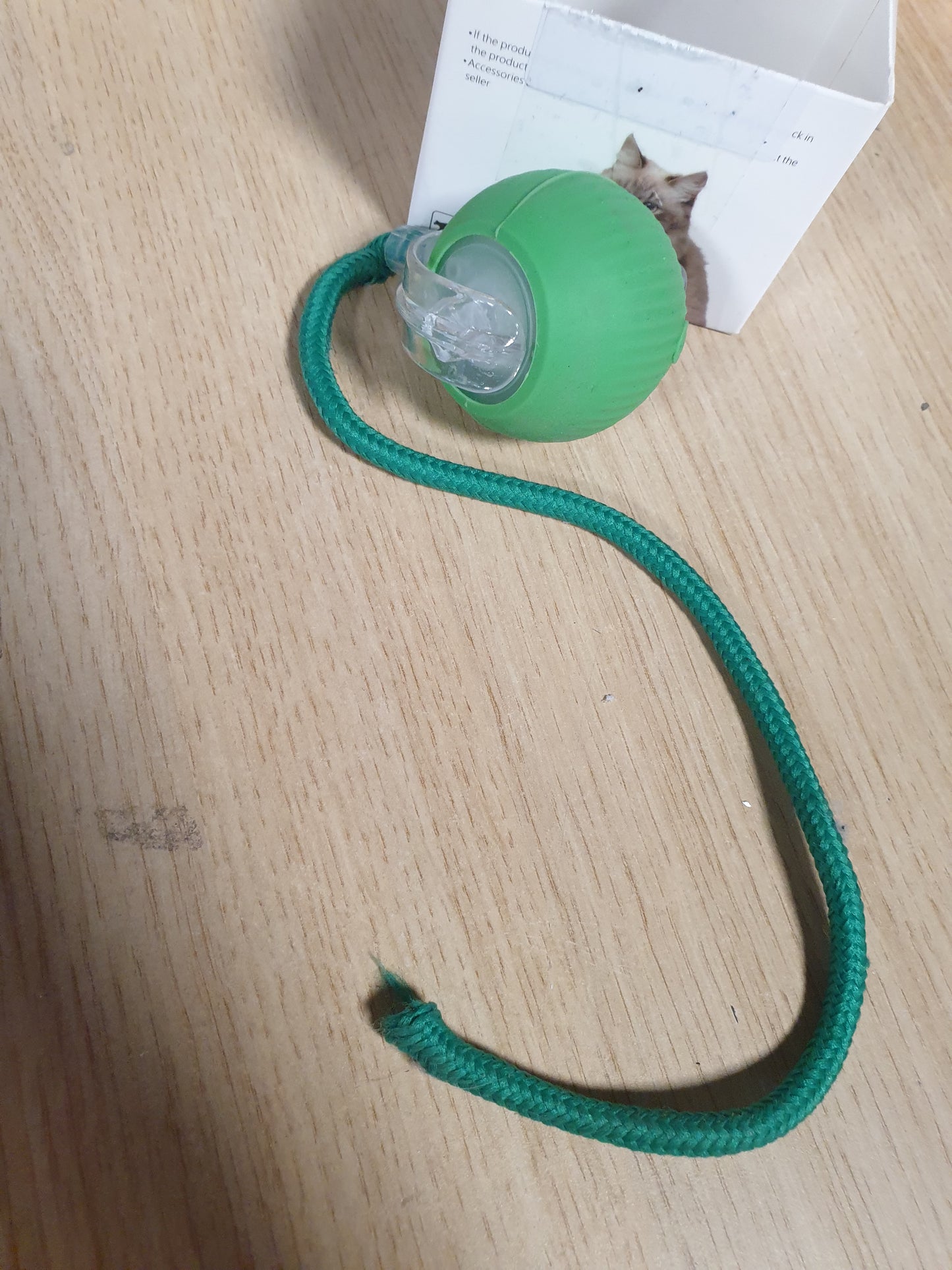 230015 - LSYZHX Top Interaktiv për Qen, Lodër për Mace, Të Rikarikueshme me USB, Jeshile