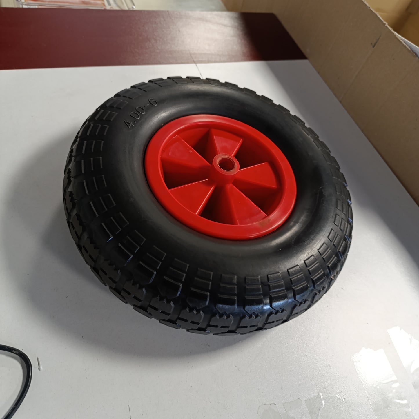 214573 - RELAXDAYS Rrotë karroce, 4.00-6, Gomë, Rrip Plastik, Rezistent ndaj shpimit, Ngarkesa maksimale: 100 kg