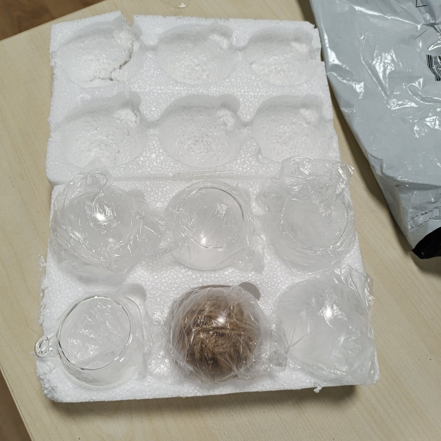 205640 - SZIQIQI - Seti prej 12 Copë Sidore Të Varura prej Qelqi, Topa Qelqi 6cm Të Varura për Çezma Çaji, Dekorime Qendrore për Dasma, Festa, Ditëlindje