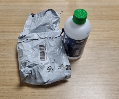 15083 - De'Longhi EcoDecalk Descaleer, Solucion Universal për Zbutjen e Gurëve, Miqësor me Mjedisin, për Makinat e Kafesë dhe Espressos, 16.90 oz (5 përdorime)