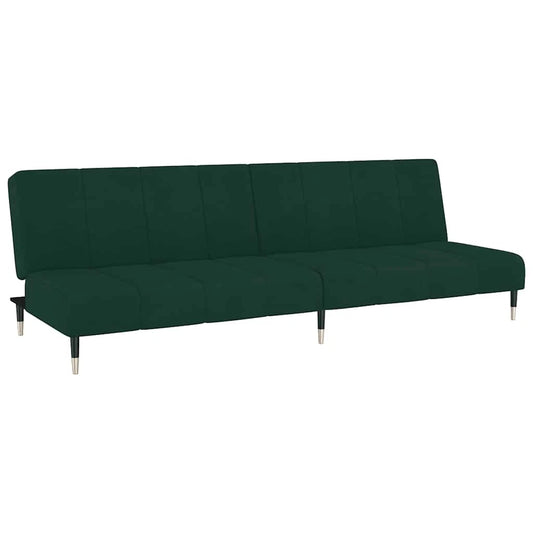 265556 - vidaXL Divan-Krevat 2-Ulësesh prej Kadifeje – Jeshil