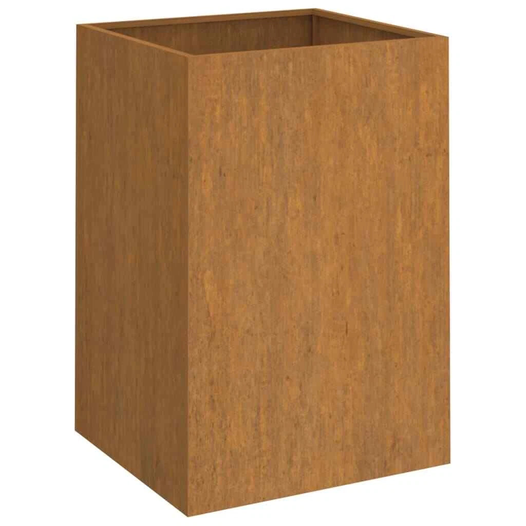 265398 - vidaXL Vazo për Bimë 52×48×75 cm – Çelik Corten me Efekt Ndryshku