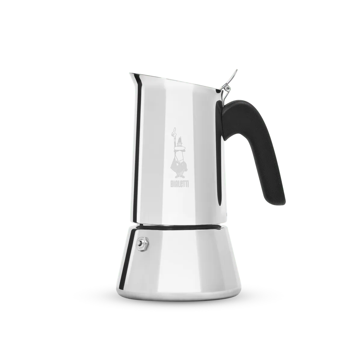 208962 - BIALETTI - Venus Induction i Ri, Makinë Kafeje për Espresso prej Çeliku Inox, për të Gjitha Sipërfaqet e Sobës, Kapaciteti 6 Gota, Alumini, Madhësia 235 ml, Ngjyra Argjend