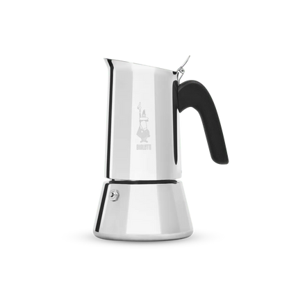 208962 - BIALETTI - Venus Induction i Ri, Makinë Kafeje për Espresso prej Çeliku Inox, për të Gjitha Sipërfaqet e Sobës, Kapaciteti 6 Gota, Alumini, Madhësia 235 ml, Ngjyra Argjend