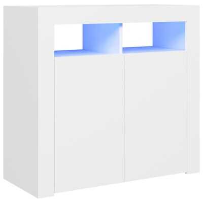 265396 - vidaXL Bufe me LED 80×35×75 cm – E Bardhë
