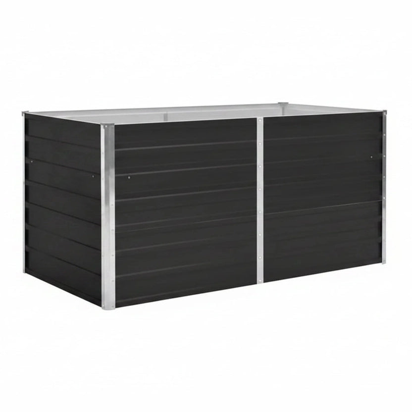 244566 - vidaXL Kuti Kopshti prej Çeliku të Galvanizuar 160x80x77 cm Ngjyrë Antracit