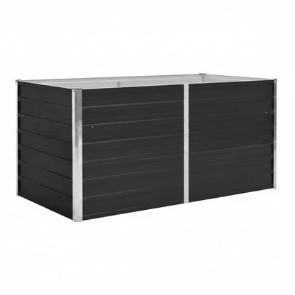 244566 - vidaXL Kuti Kopshti prej Çeliku të Galvanizuar 160x80x77 cm Ngjyrë Antracit