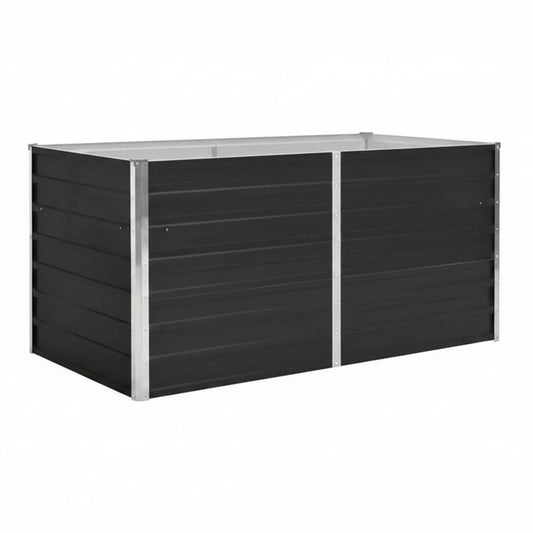 244566 - vidaXL Kuti Kopshti prej Çeliku të Galvanizuar 160x80x77 cm Ngjyrë Antracit