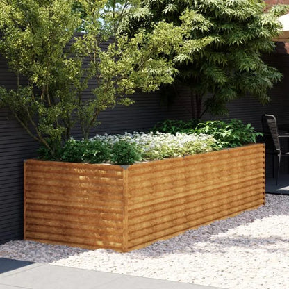 244558 - vidaXL Kuti Kopshti e Ngritur prej Çeliku Corten 290x100x69 cm